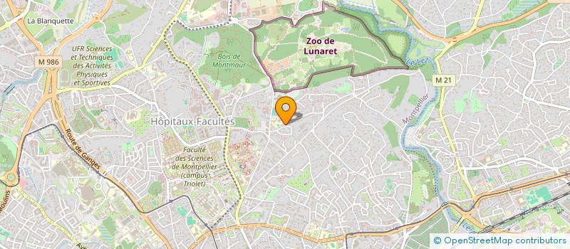 localisation de l'entreprise E.D.B. à MONTPELLIER