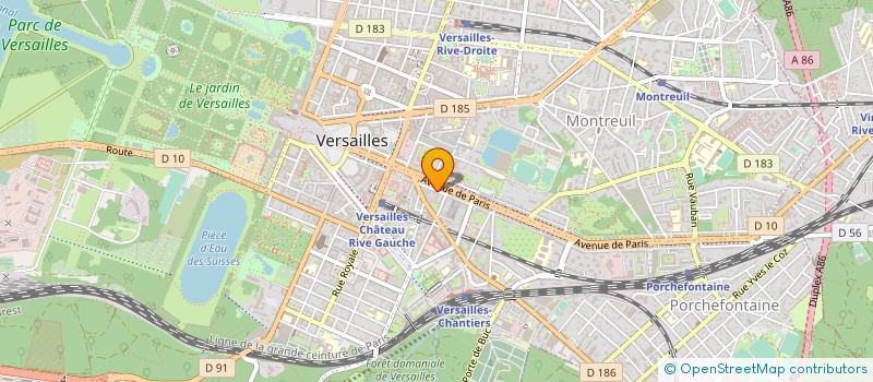 localisation de l'entreprise E.D.B à VERSAILLES