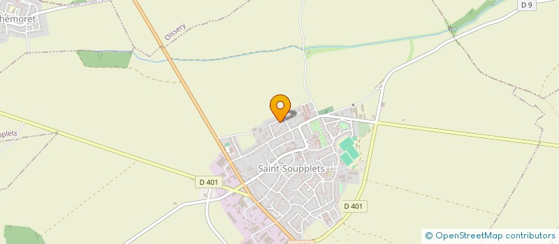 localisation de l'entreprise E. D. C.  SAINT-SOUPPLETS