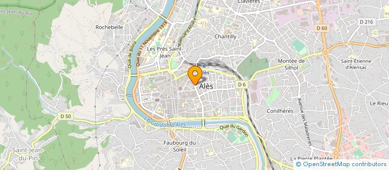 localisation de l'entreprise E.D.C. à ALES