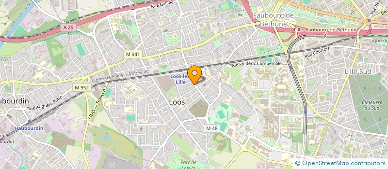 localisation de l'entreprise E.D.C.M. FOCH  LOOS