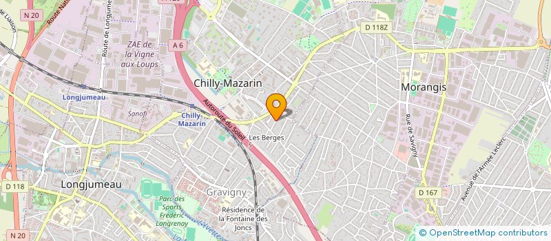localisation de l'entreprise E.D.C. MAURICE RAVEL  CHILLY-MAZARIN