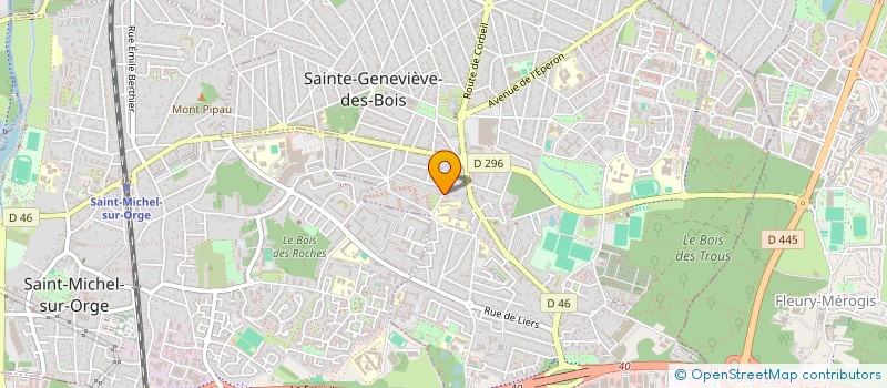 localisation de l'entreprise E D C MONTEIRO à SAINTE-GENEVIEVE-DES-BOIS