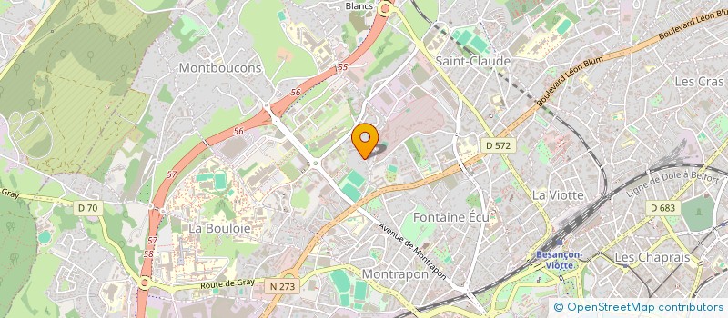 localisation de l'entreprise E.D CONSTRUCTIONS  BESANCON