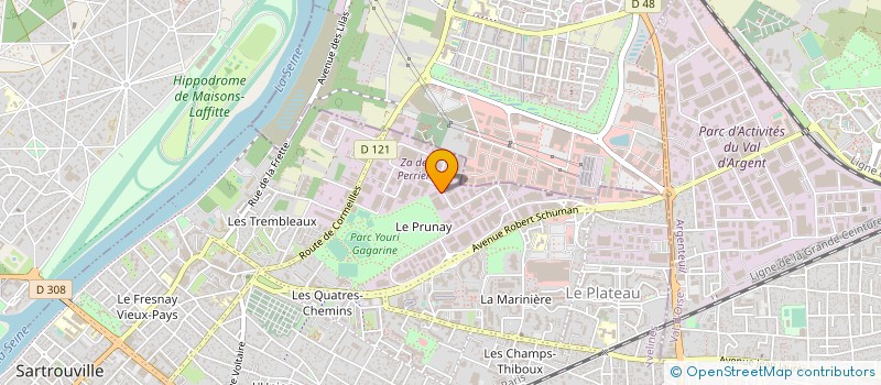 localisation de l'entreprise E.D.D.P. à SARTROUVILLE
