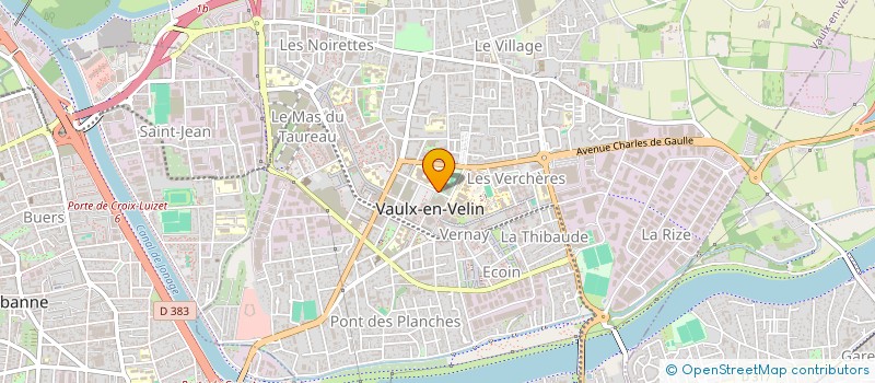 localisation de l'entreprise E.D.E  VAULX-EN-VELIN