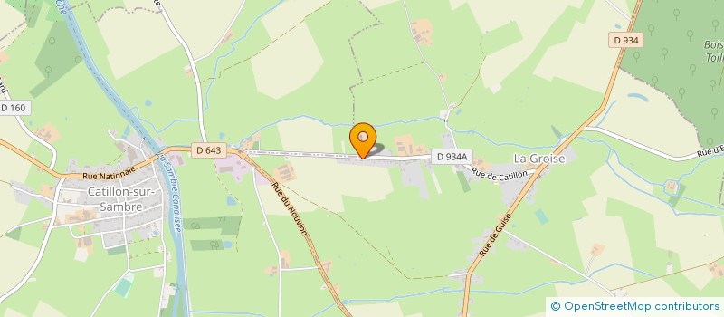 localisation de l'entreprise E.D.E.H.L  LA GROISE