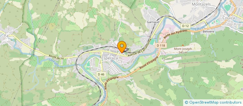 localisation de l'entreprise E D E N ESPACE DEVELOPPEMENT ENERGIES NOUVELLES  ESPERAZA