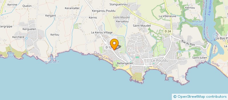 localisation de l'entreprise E.D. FORMATION  CLOHARS-CARNOET