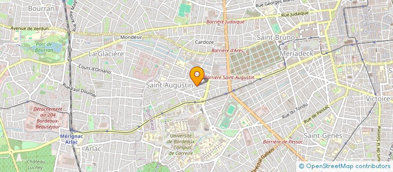 localisation de l'entreprise E.D.H.  BORDEAUX