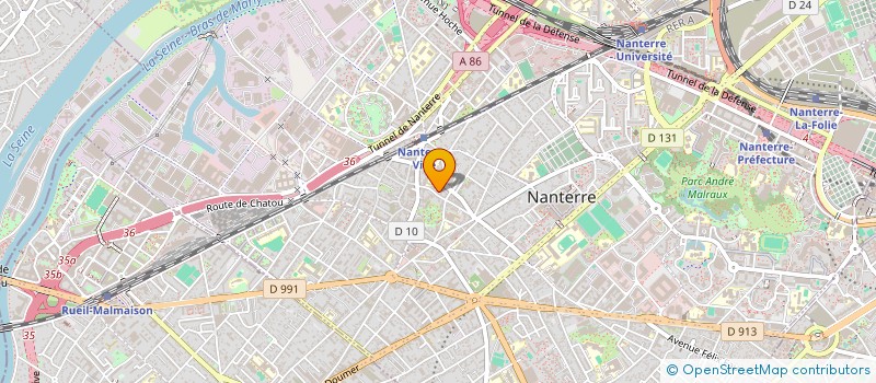 localisation de l'entreprise E.D.I.B. à NANTERRE