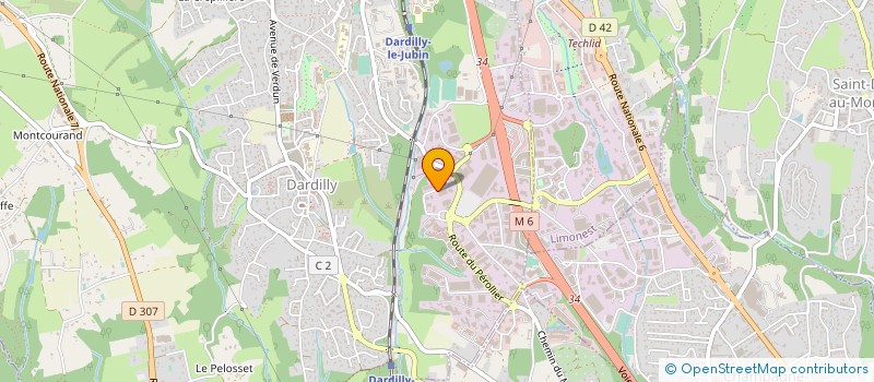 localisation de l'entreprise E.D.I VIDEO  DARDILLY