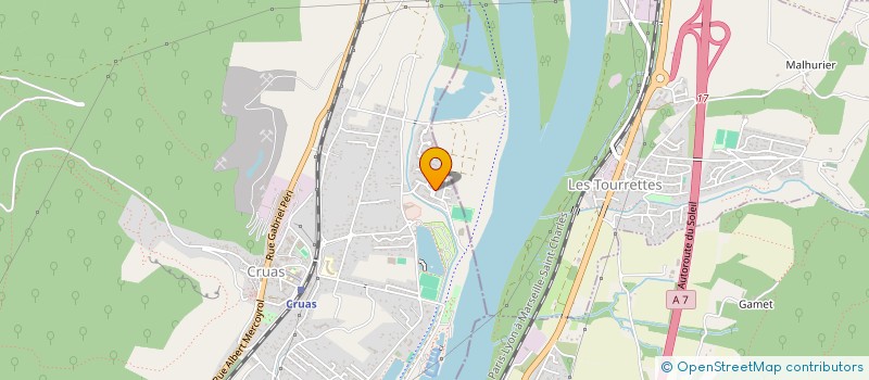 localisation de l'entreprise E.D INVEST  CRUAS