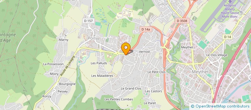 localisation de l'entreprise E D J ELECTRICITE à POISY