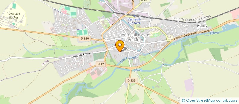 localisation de l'entreprise E.D.K. IMMO  VERNEUIL D'AVRE ET D'ITON