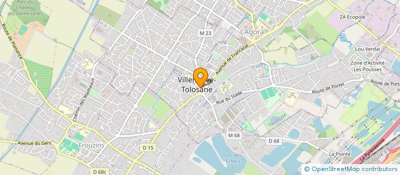 localisation de l'entreprise E.D.M. à VILLENEUVE-TOLOSANE