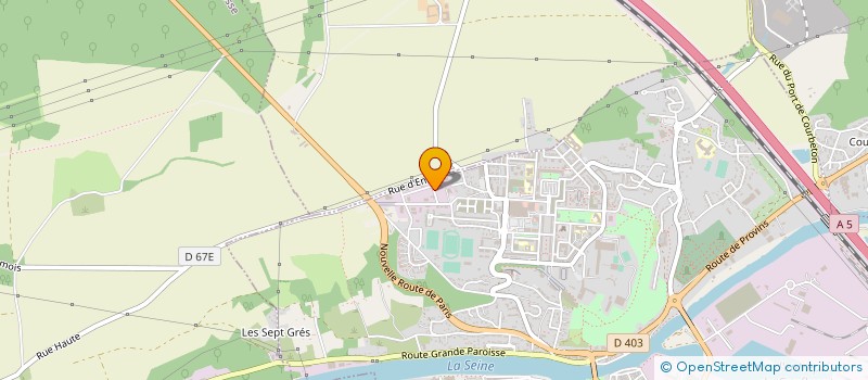 localisation de l'entreprise E.D.M.  MONTEREAU-FAULT-YONNE