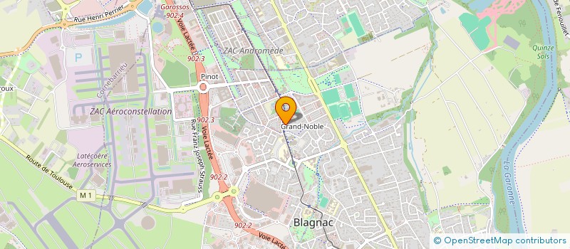 localisation de l'entreprise E D M à BLAGNAC