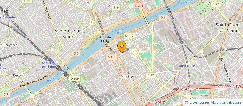 localisation de l'entreprise E.D.M.A à CLICHY