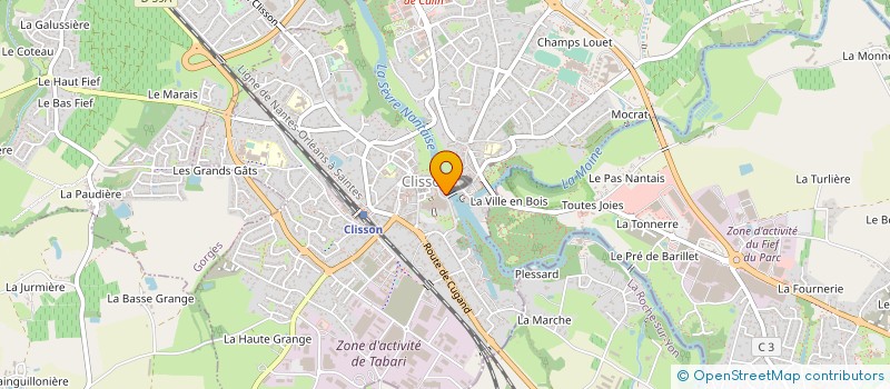 localisation de l'entreprise E. D. P. 85 à CLISSON