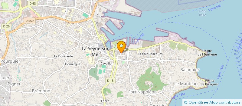 localisation de l'entreprise E.D.R.A (ESPACE DE DEVELOPPEMENT ET DE RECHERCHE ARTISTIQUE) à LA SEYNE-SUR-MER