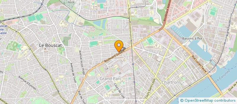 localisation de l'entreprise E.D.R. ASSURANCES  LE BOUSCAT