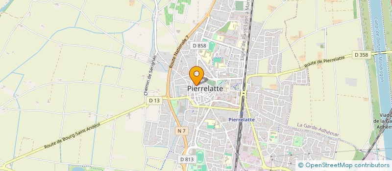 localisation de l'entreprise E.D.R.I.P.P. à PIERRELATTE