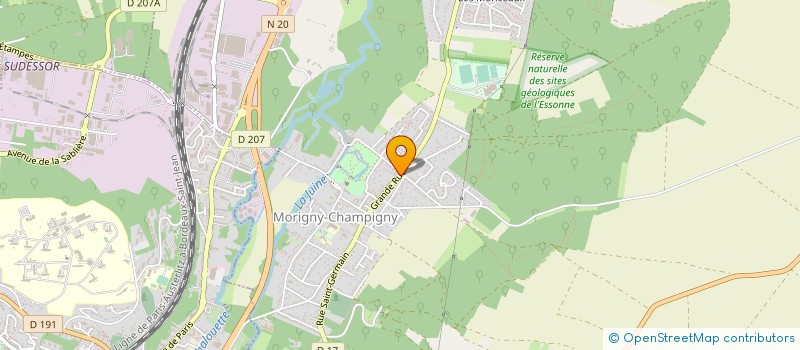 localisation de l'entreprise E.D.S. à MORIGNY-CHAMPIGNY