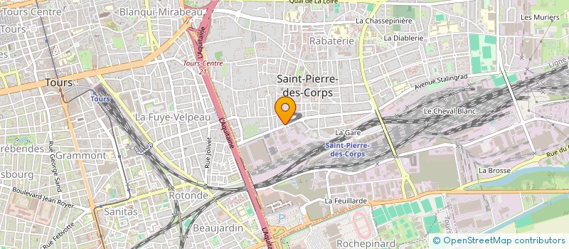 localisation de l'entreprise E.D.S.  SAINT-PIERRE-DES-CORPS