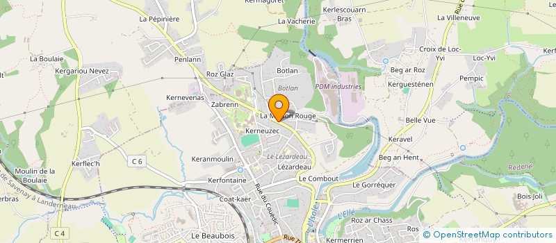 localisation de l'entreprise E.D.S. à QUIMPERLE
