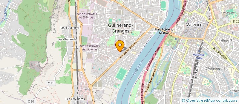 localisation de l'entreprise E.D.S à GUILHERAND GRANGES