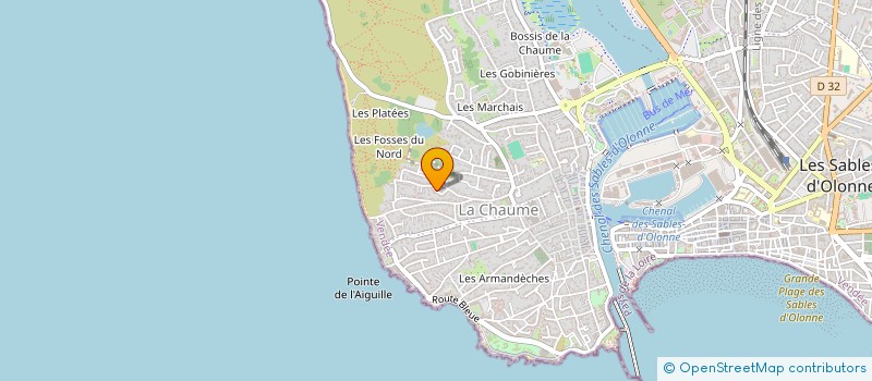 localisation de l'entreprise E.D.S à LES SABLES D'OLONNE