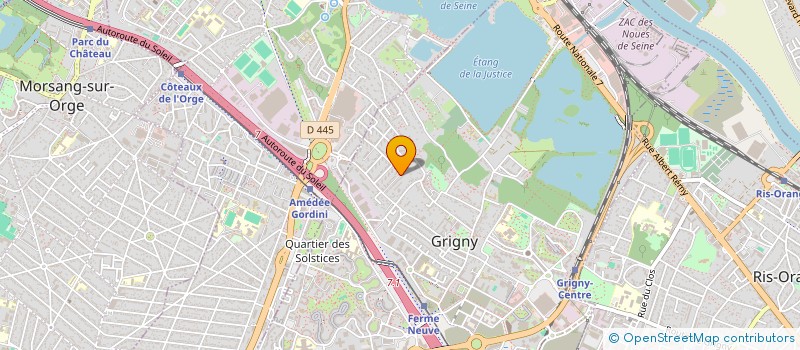 localisation de l'entreprise E.D.S.E. à GRIGNY