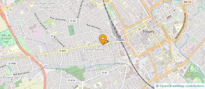 localisation de l'entreprise E.D.S. ESTHETIQUE à TROYES