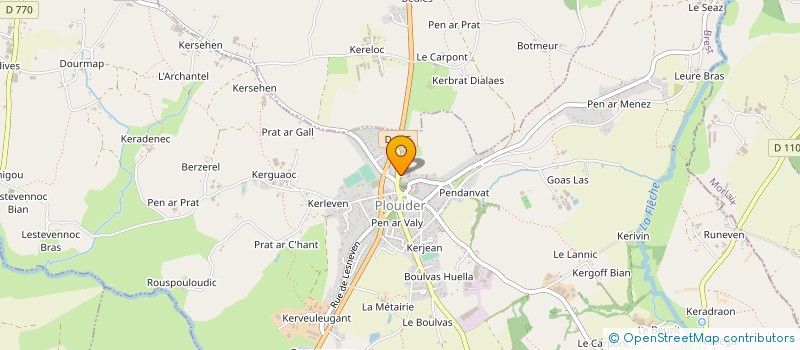 localisation de l'entreprise E.D.S.I. COTE DES LEGENDES à PLOUIDER