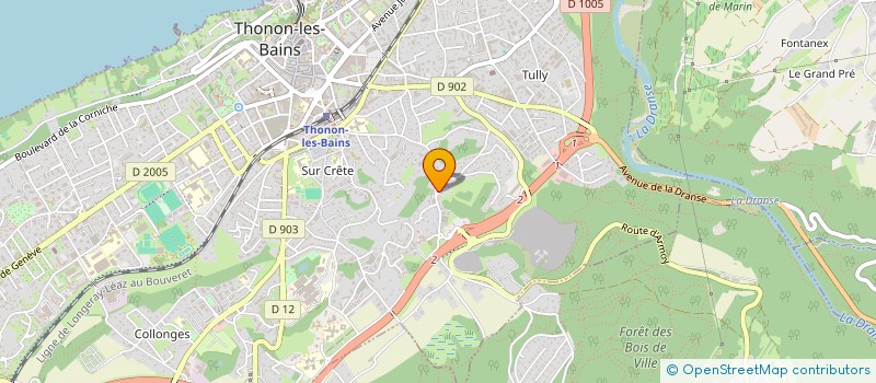 localisation de l'entreprise E.D.S INVEST à THONON-LES-BAINS