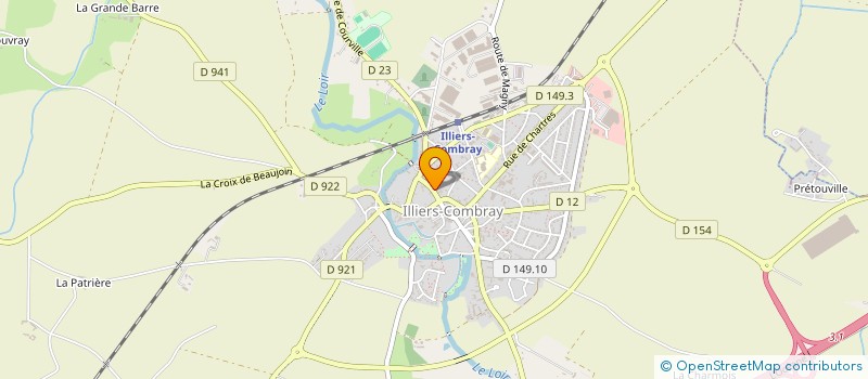 localisation de l'entreprise E.D.S SONDAGE à ILLIERS-COMBRAY