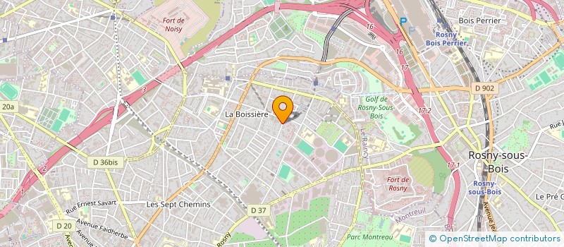 localisation de l'entreprise E D T T à MONTREUIL