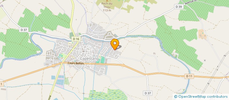 localisation de l'entreprise E.D.V.L.M  CAPESTANG