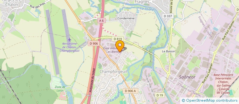 localisation de l'entreprise E. DARD à CHAMPFORGEUIL