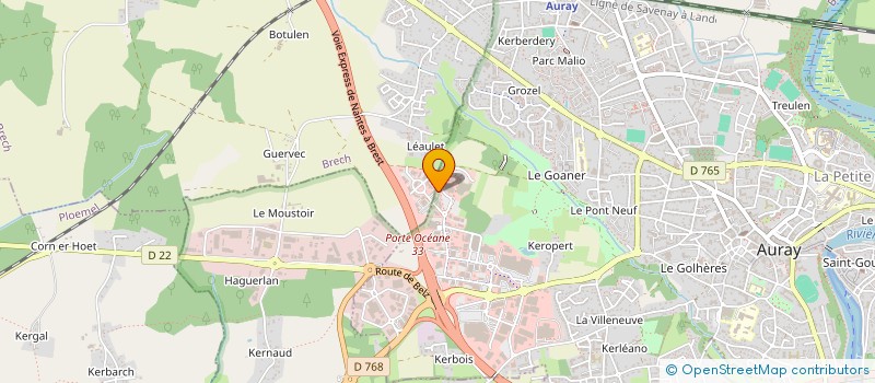 localisation de l'entreprise E-DECLIC à BRECH
