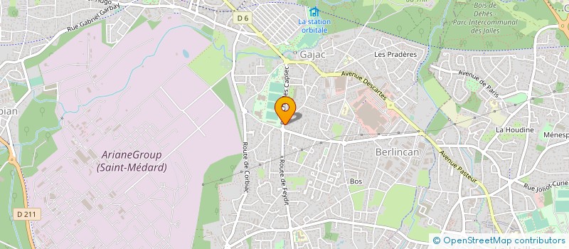 localisation de l'entreprise E-DENTISTE  SAINT-MEDARD-EN-JALLES