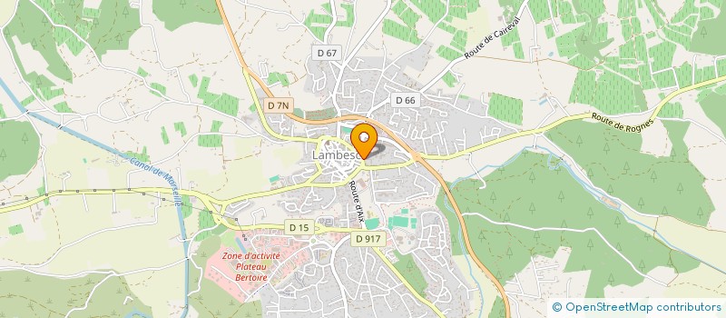 localisation de l'entreprise E-DEP  LAMBESC