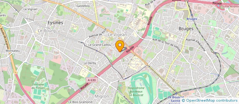 localisation de l'entreprise E.DESIGN à EYSINES
