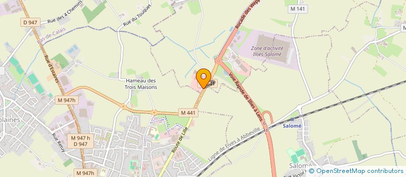 localisation de l'entreprise E.DESTOMBES  ILLIES