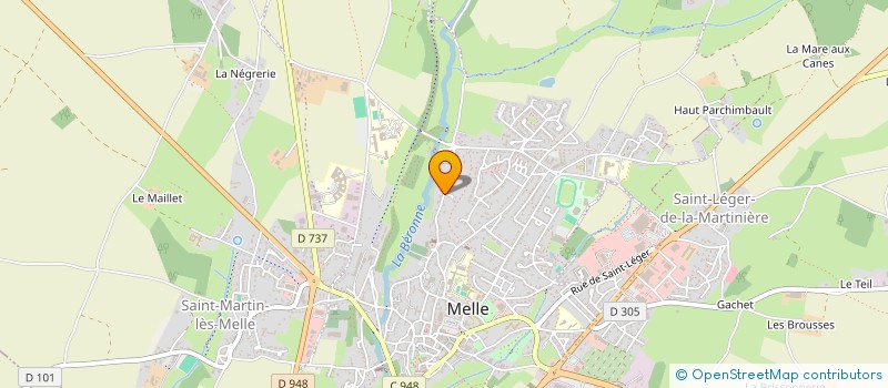 localisation de l'entreprise E DEUX A  MELLE