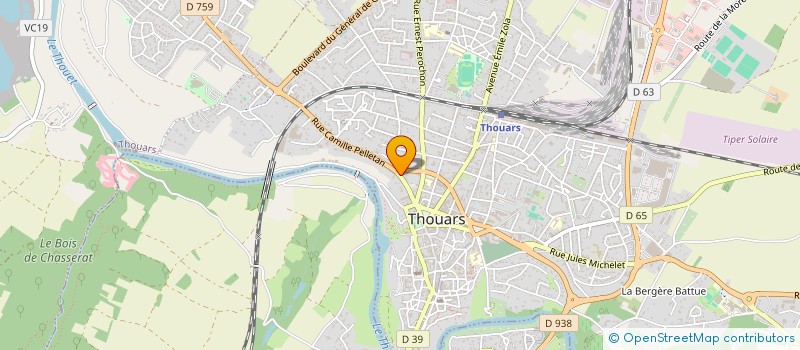 localisation de l'entreprise E-DEVELOPPEMENT à THOUARS