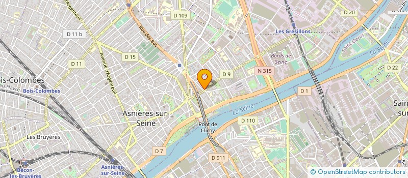 localisation de l'entreprise E-DISTRIBUTION à GENNEVILLIERS