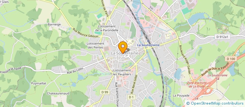 localisation de l'entreprise E-DREAMS à LA SOUTERRAINE