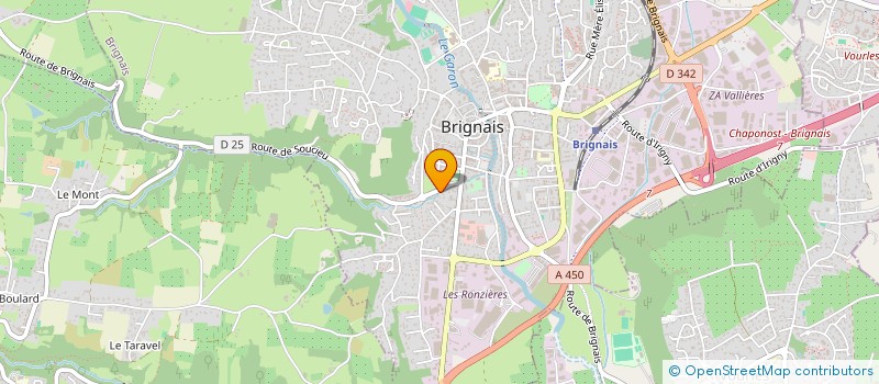 localisation de l'entreprise E E A SYSTEMES à BRIGNAIS